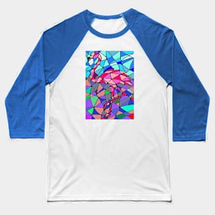 Mosaic flamingo image Baseball T-Shirt